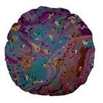 My Pour Cup Painting CBDOilPrincess E675363f-9066-4fc0-b5e7-9ca642760b58 Large 18  Premium Round Cushions