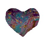 My Pour Cup Painting CBDOilPrincess E675363f-9066-4fc0-b5e7-9ca642760b58 Standard 16  Premium Heart Shape Cushions