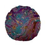 My Pour Cup Painting CBDOilPrincess E675363f-9066-4fc0-b5e7-9ca642760b58 Standard 15  Premium Flano Round Cushions