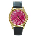 My Pour Cup Painting CBDOilPrincess 5ccf1e57-fc80-4e9f-bf46-a93057c672a9 Round Gold Metal Watch