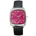 My Pour Cup Painting CBDOilPrincess 5ccf1e57-fc80-4e9f-bf46-a93057c672a9 Square Metal Watch
