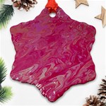 My Pour Cup Painting CBDOilPrincess 5ccf1e57-fc80-4e9f-bf46-a93057c672a9 Snowflake Ornament (Two Sides)