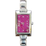 My Pour Cup Painting CBDOilPrincess E6d0aa64-0a00-4bb0-9d64-d9c98a867acf Rectangle Italian Charm Watch