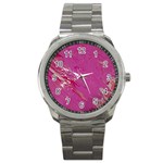 My Pour Cup Painting CBDOilPrincess E6d0aa64-0a00-4bb0-9d64-d9c98a867acf Sport Metal Watch