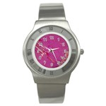 My Pour Cup Painting CBDOilPrincess E6d0aa64-0a00-4bb0-9d64-d9c98a867acf Stainless Steel Watch