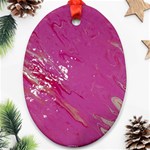 My Pour Cup Painting CBDOilPrincess E6d0aa64-0a00-4bb0-9d64-d9c98a867acf Oval Ornament (Two Sides)