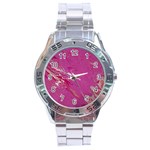 My Pour Cup Painting CBDOilPrincess E6d0aa64-0a00-4bb0-9d64-d9c98a867acf Stainless Steel Analogue Watch