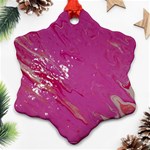 My Pour Cup Painting CBDOilPrincess E6d0aa64-0a00-4bb0-9d64-d9c98a867acf Snowflake Ornament (Two Sides)