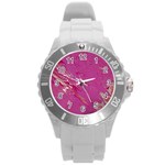 My Pour Cup Painting CBDOilPrincess E6d0aa64-0a00-4bb0-9d64-d9c98a867acf Round Plastic Sport Watch (L)