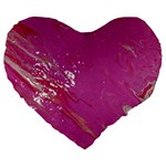 My Pour Cup Painting CBDOilPrincess E6d0aa64-0a00-4bb0-9d64-d9c98a867acf Large 19  Premium Heart Shape Cushions
