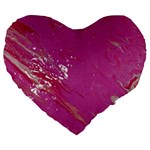 My Pour Cup Painting CBDOilPrincess E6d0aa64-0a00-4bb0-9d64-d9c98a867acf Large 19  Premium Flano Heart Shape Cushions