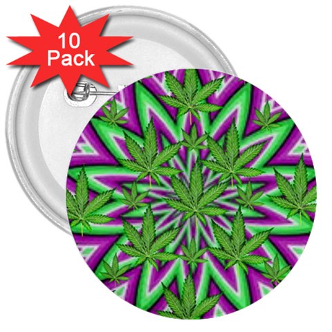 Purple Green White Marijuana Leaves CBDOilPrincess 726130cb Front