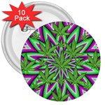 Purple Green White Marijuana Leaves CBDOilPrincess 726130cb-4fcc-4da8-acfb-52b94836ba03 3  Buttons (10 pack) 