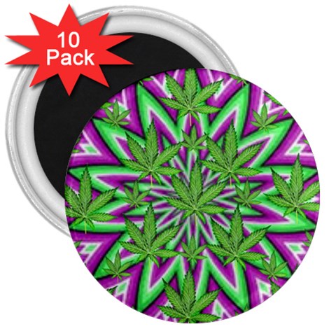 Purple Green White Marijuana Leaves CBDOilPrincess 726130cb Front