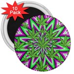 Purple Green White Marijuana Leaves CBDOilPrincess 726130cb-4fcc-4da8-acfb-52b94836ba03 3  Magnets (10 pack) 