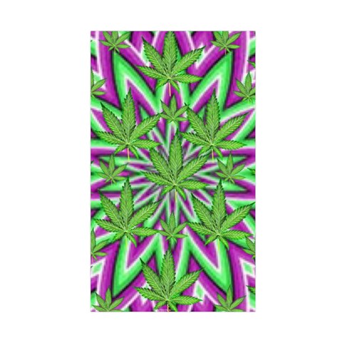 Purple Green White Marijuana Leaves CBDOilPrincess 726130cb Back