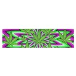 Purple Green White Marijuana Leaves CBDOilPrincess 726130cb-4fcc-4da8-acfb-52b94836ba03 Satin Scarf (Oblong)