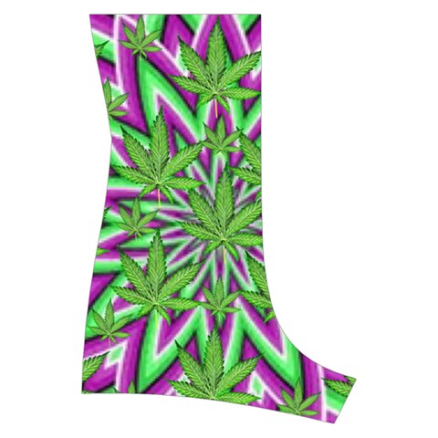 Purple Green White Marijuana Leaves CBDOilPrincess 726130cb Back Right