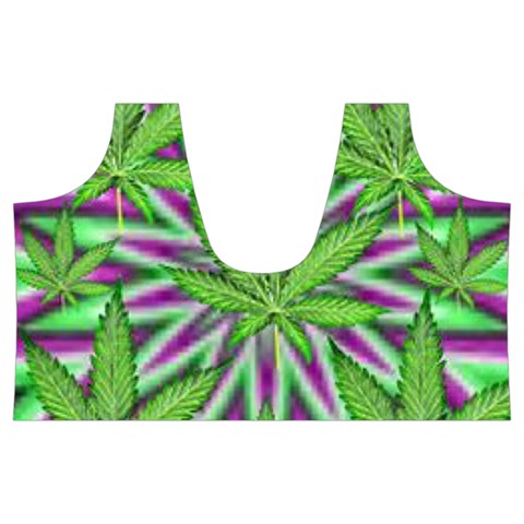 Purple Green White Marijuana Leaves CBDOilPrincess 726130cb Top Back