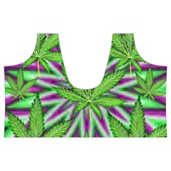 Purple Green White Marijuana Leaves CBDOilPrincess 726130cb Top Back