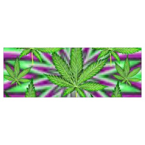 Purple Green White Marijuana Leaves CBDOilPrincess 726130cb Strap
