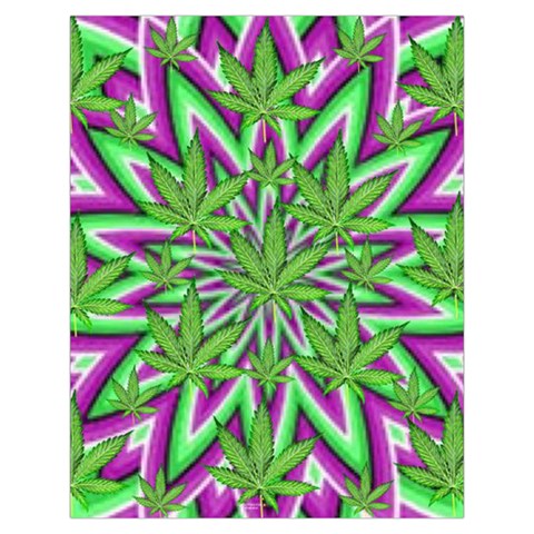 Purple Green White Marijuana Leaves CBDOilPrincess 726130cb Back