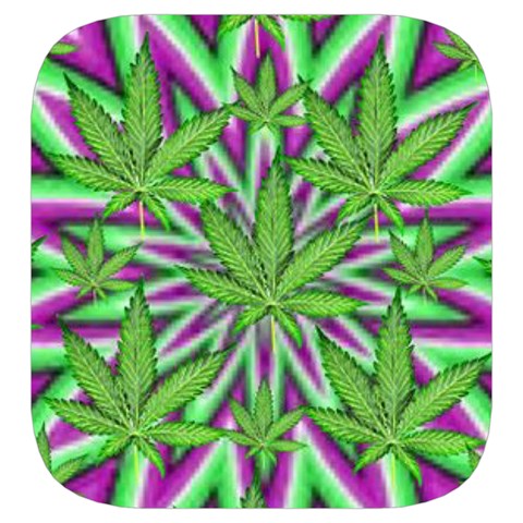 Purple Green White Marijuana Leaves CBDOilPrincess 726130cb Side Right