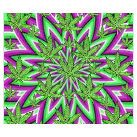 Purple Green White Marijuana Leaves CBDOilPrincess 726130cb Back