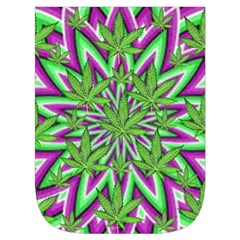 Purple Green White Marijuana Leaves CBDOilPrincess 726130cb Front Pocket