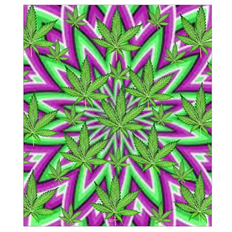 Purple Green White Marijuana Leaves CBDOilPrincess 726130cb Back Strap