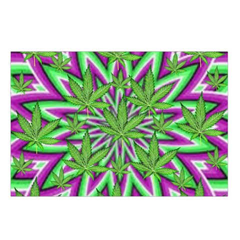 Purple Green White Marijuana Leaves CBDOilPrincess 726130cb Loop