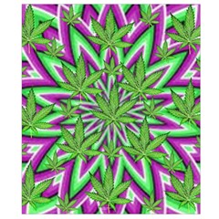 Purple Green White Marijuana Leaves CBDOilPrincess 726130cb Back Strap