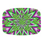 Purple Green White Marijuana Leaves CBDOilPrincess 726130cb-4fcc-4da8-acfb-52b94836ba03 Mini Square Pill Box