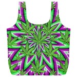 Purple Green White Marijuana Leaves CBDOilPrincess 726130cb-4fcc-4da8-acfb-52b94836ba03 Full Print Recycle Bag (XXXL)