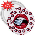 Lips & Diamonds CBDOilPrincess 62cd68e7-1aab-47ac-986a-7899c6d06da7 3  Buttons (10 pack) 