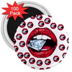Lips & Diamonds CBDOilPrincess 62cd68e7-1aab-47ac-986a-7899c6d06da7 3  Magnets (100 pack)