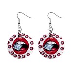 Lips & Diamonds CBDOilPrincess 62cd68e7-1aab-47ac-986a-7899c6d06da7 Mini Button Earrings