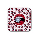 Lips & Diamonds CBDOilPrincess 62cd68e7-1aab-47ac-986a-7899c6d06da7 Rubber Coaster (Square) 