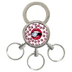 Lips & Diamonds CBDOilPrincess 62cd68e7-1aab-47ac-986a-7899c6d06da7 3-Ring Key Chain