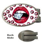 Lips & Diamonds CBDOilPrincess 62cd68e7-1aab-47ac-986a-7899c6d06da7 Money Clips (Oval) 