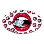 Lips & Diamonds CBDOilPrincess 62cd68e7-1aab-47ac-986a-7899c6d06da7 Oval Magnet