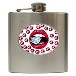 Lips & Diamonds CBDOilPrincess 62cd68e7-1aab-47ac-986a-7899c6d06da7 Hip Flask (6 oz)