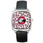 Lips & Diamonds CBDOilPrincess 62cd68e7-1aab-47ac-986a-7899c6d06da7 Square Metal Watch