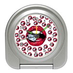 Lips & Diamonds CBDOilPrincess 62cd68e7-1aab-47ac-986a-7899c6d06da7 Travel Alarm Clock