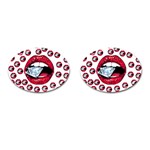 Lips & Diamonds CBDOilPrincess 62cd68e7-1aab-47ac-986a-7899c6d06da7 Cufflinks (Oval)