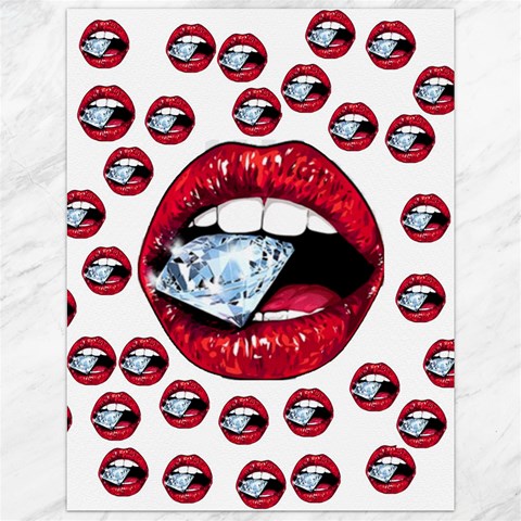 Lips & Diamonds CBDOilPrincess 62cd68e7 11.86 x15.41  Canvas - 1