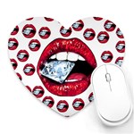 Lips & Diamonds CBDOilPrincess 62cd68e7-1aab-47ac-986a-7899c6d06da7 Heart Mousepads