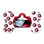 Lips & Diamonds CBDOilPrincess 62cd68e7-1aab-47ac-986a-7899c6d06da7 Dog Tag Bone (One Side)
