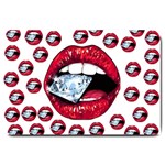 Lips & Diamonds CBDOilPrincess 62cd68e7-1aab-47ac-986a-7899c6d06da7 Large Doormat 