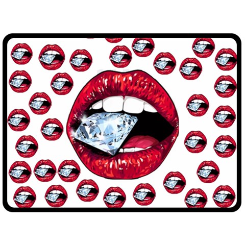 Lips & Diamonds CBDOilPrincess 62cd68e7 80 x60  Blanket Front